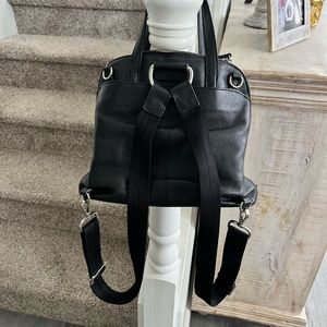Black leather Brighton back pack